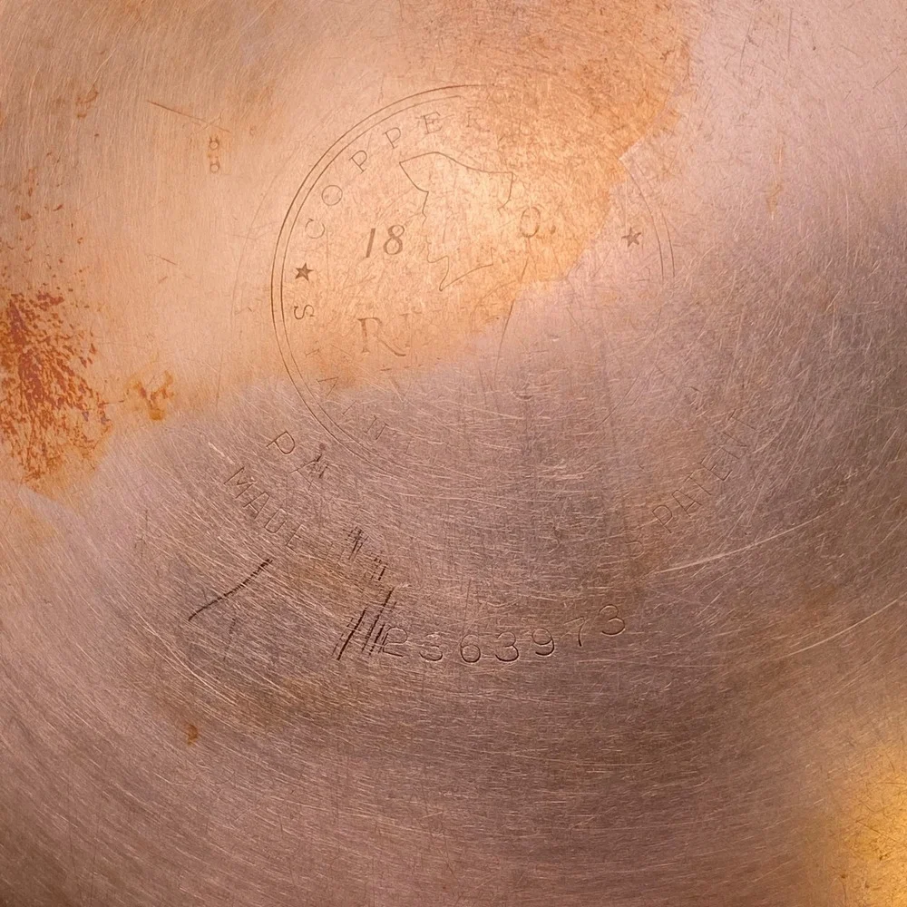 Vintage Revere Ware 2 Qt Saucepan Copper Bottom w/ Lid Clinton IL USA 1801